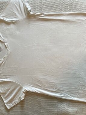 White V-neck Bluffworks t-shirt